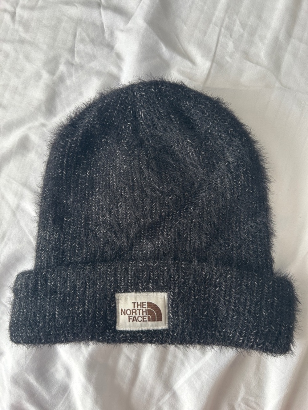 The North Face NWOT Black Heathered Cuffed Winter Hat